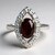 Anello in argento con Occhio di Tigre Rosso