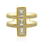 Anillo en plata con Topacio blanco