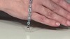 Zilveren armband met hemel-blauwe topaasstenen
