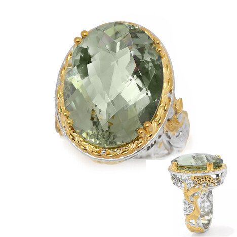 Anello in argento con Ametista Verde (Gems en Vogue)