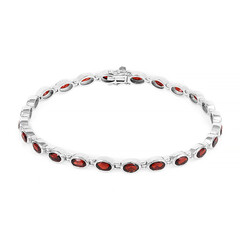 Mosambik-Granat-Silberarmband