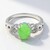 Anello in argento con Crisoprasio Imperiale
