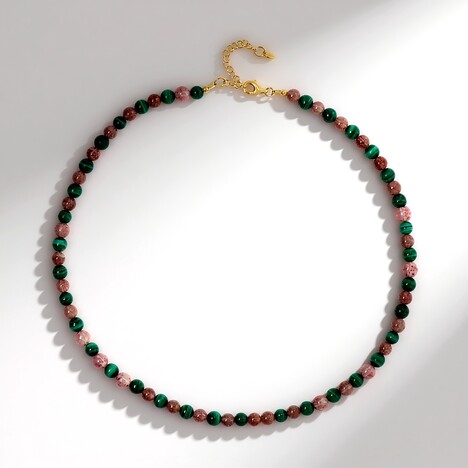 Collana in argento con Malachite