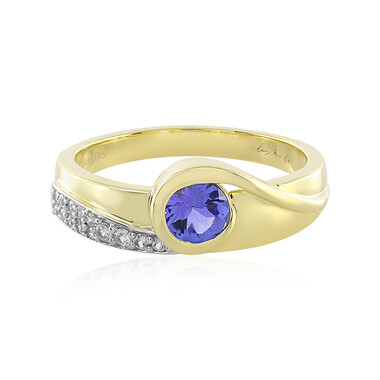 AAA-Tansanit-Goldring (de Melo)