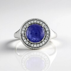 Anello in argento con Tanzanite
