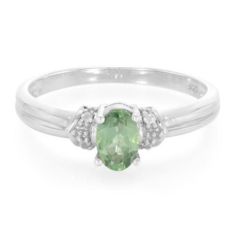 Anello in argento con Apatite Russa