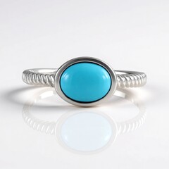 Anello in argento con Turchese Sleeping Beauty (Faszination Türkis)