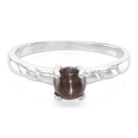 Anillo en plata con Escapolita ojo de gato