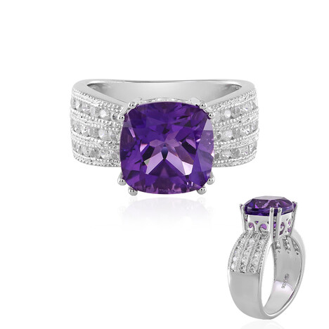 Sibirischer Amethyst-Silberring
