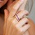 Anillo en oro con Zafiro rosado (CIRARI)