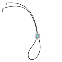 Sleeping Beauty-Türkis-Lederhalskette (Desert Chic)