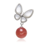 Rhodochrosite Silver Pendant