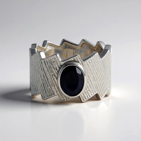 Anello in argento con Opale Mezezo (de Melo)