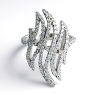 Anillo en plata con Topacio blanco