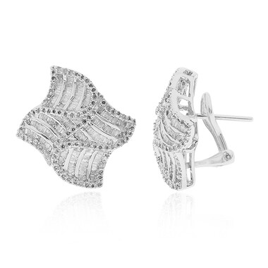 Orecchini in oro con Diamante I1 (H)
