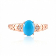 Anello in oro con Turchese Sleeping Beauty