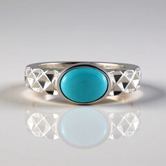 Anello in argento con Turchese Sleeping Beauty