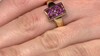 Bague en argent et Grenat Rhodolite (MONOSONO COLLECTION)