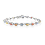 Zilveren armband met saffieren