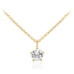 Weißer Topas-Silbercollier