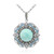 Amazonit-Silberhalskette