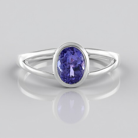 Anello in argento con Tanzanite (Adela Silber)