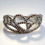 Anello placcato in platino con Diamante Fancy