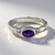 Bague en argent et Améthyste de Zambie