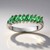 Anello in argento con Tsavorite della Tanzania
