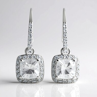 Orecchini in argento con Danburite