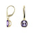 Orecchini in oro con Ametista (dagen)