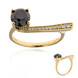 Anello in oro con Diamante Nero (de Melo)