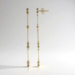 Orecchini in oro con Diamante Champagne I2 (de Melo Gold)