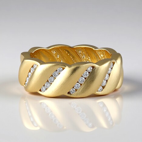 Anello in oro con Diamante I2 (H) (de Melo Gold)