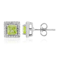 Pendientes en plata con Esfena