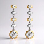 Orecchini in argento con Zircone (Gems en Vogue)
