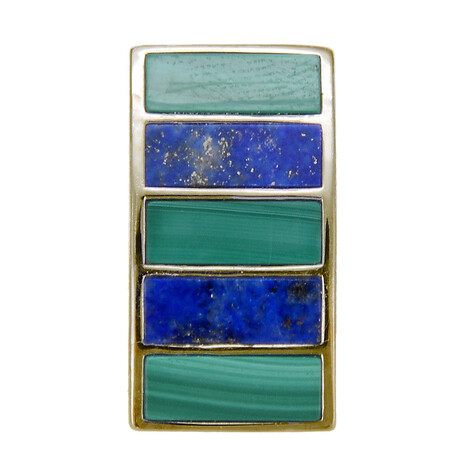 Edelstein-Silberanhänger