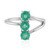 Russischer Smaragd-Silberring