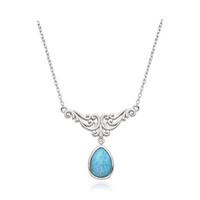 Collier en argent et Larimar