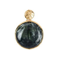 Ciondolo in argento con Serafinite (Bali Barong)