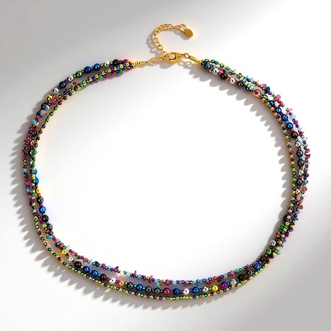 Collana in argento con Ematite (Riya)