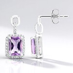 Orecchini in argento con Ametista
