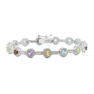 Brazalete en plata con Peridoto
