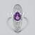 Anello in argento con Ametista Siberiana