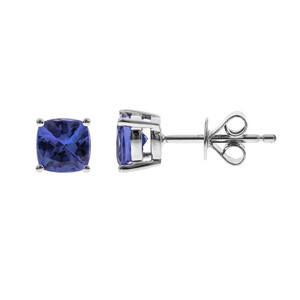 10K AAA Tanzanite Gold Earrings