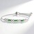 Bracciale in argento con Tsavorite della Tanzania