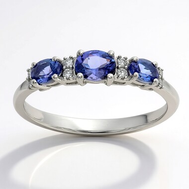 14K AAA Tanzanite Gold Ring (CIRARI)