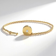 Bracciale in argento con Diamante SI1 (G) (Annette)