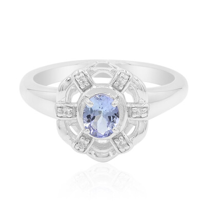 Anello in argento con Tanzanite (non riscaldata)