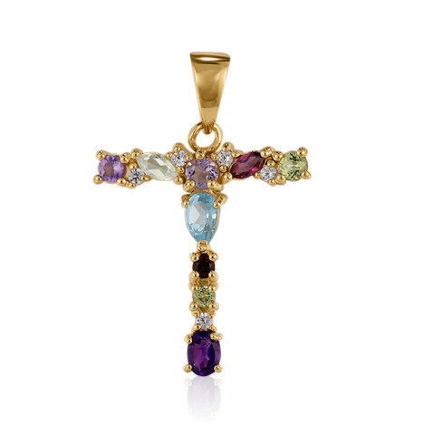 Pendentif en argent et Topaze bleu Suisse